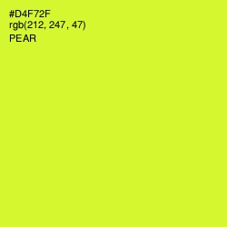 #D4F72F - Pear Color Image