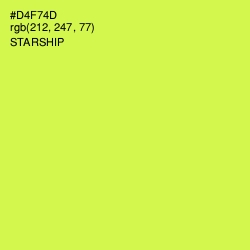 #D4F74D - Starship Color Image