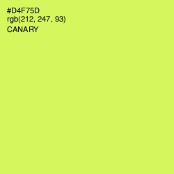 #D4F75D - Canary Color Image