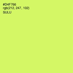 #D4F766 - Sulu Color Image