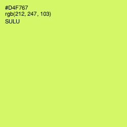 #D4F767 - Sulu Color Image