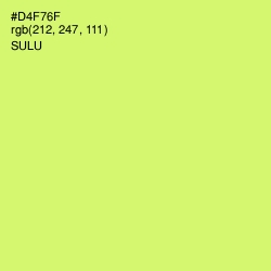 #D4F76F - Sulu Color Image