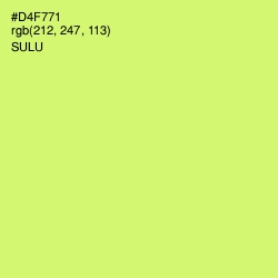 #D4F771 - Sulu Color Image