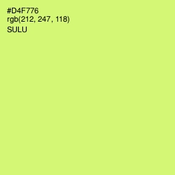 #D4F776 - Sulu Color Image