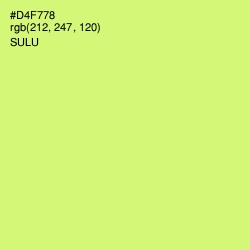 #D4F778 - Sulu Color Image