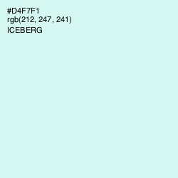 #D4F7F1 - Iceberg Color Image