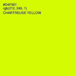 #D4F901 - Chartreuse Yellow Color Image