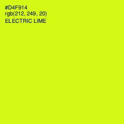 #D4F914 - Electric Lime Color Image