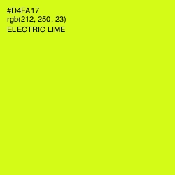 #D4FA17 - Electric Lime Color Image