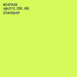 #D4FA59 - Starship Color Image