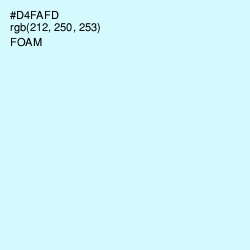#D4FAFD - Foam Color Image
