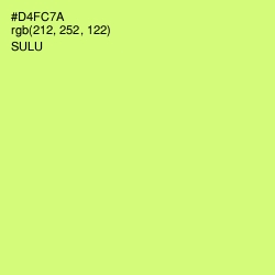#D4FC7A - Sulu Color Image