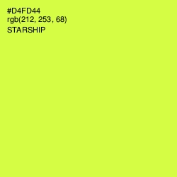 #D4FD44 - Starship Color Image