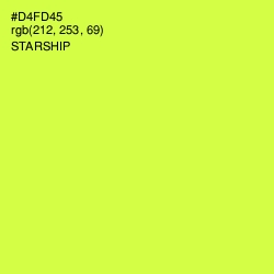 #D4FD45 - Starship Color Image