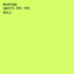 #D4FD66 - Sulu Color Image