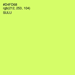 #D4FD68 - Sulu Color Image