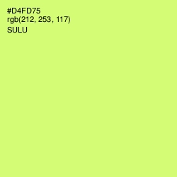 #D4FD75 - Sulu Color Image