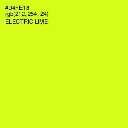 #D4FE18 - Electric Lime Color Image