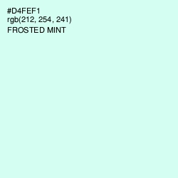 #D4FEF1 - Frosted Mint Color Image