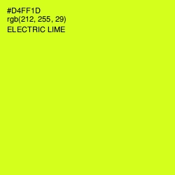 #D4FF1D - Electric Lime Color Image