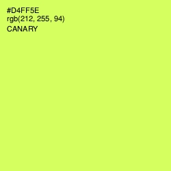 #D4FF5E - Canary Color Image