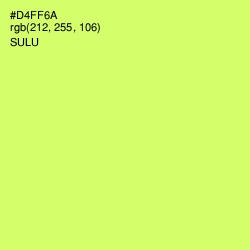 #D4FF6A - Sulu Color Image