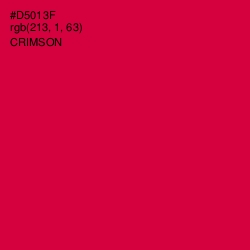 #D5013F - Crimson Color Image