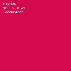 #D50A4E - Razzmatazz Color Image