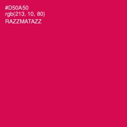 #D50A50 - Razzmatazz Color Image