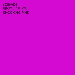#D50AD2 - Shocking Pink Color Image