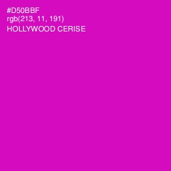 #D50BBF - Hollywood Cerise Color Image