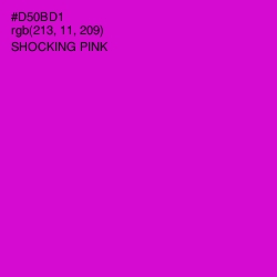 #D50BD1 - Shocking Pink Color Image