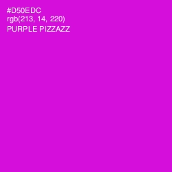 #D50EDC - Purple Pizzazz Color Image