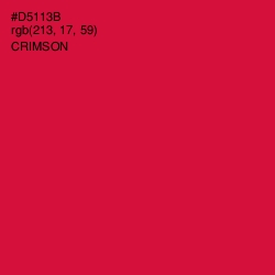 #D5113B - Crimson Color Image