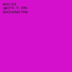 #D511CE - Shocking Pink Color Image