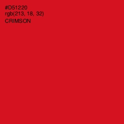 #D51220 - Crimson Color Image