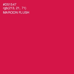 #D51547 - Maroon Flush Color Image