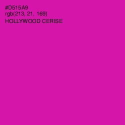 #D515A9 - Hollywood Cerise Color Image