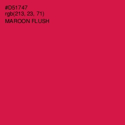 #D51747 - Maroon Flush Color Image