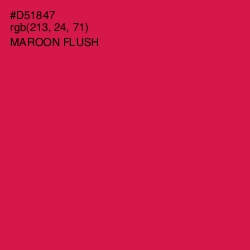 #D51847 - Maroon Flush Color Image