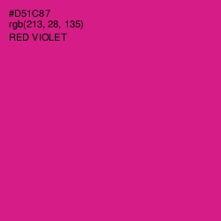 #D51C87 - Red Violet Color Image