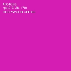#D51CB3 - Hollywood Cerise Color Image
