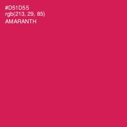 #D51D55 - Amaranth Color Image