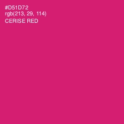 #D51D72 - Cerise Red Color Image