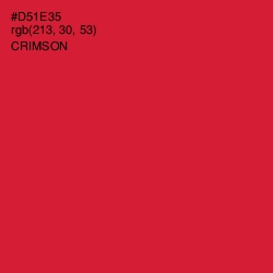 #D51E35 - Crimson Color Image