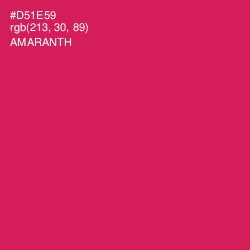 #D51E59 - Amaranth Color Image