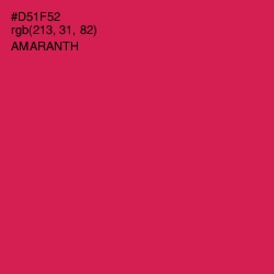 #D51F52 - Amaranth Color Image