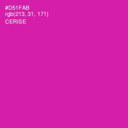 #D51FAB - Cerise Color Image