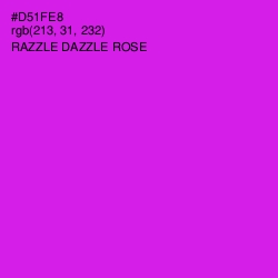 #D51FE8 - Razzle Dazzle Rose Color Image