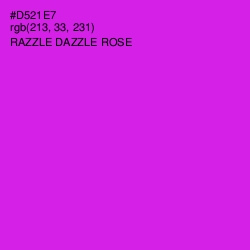 #D521E7 - Razzle Dazzle Rose Color Image
